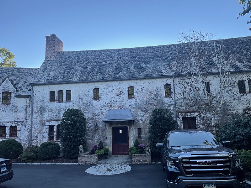 Beautiful french chateau in Darien in need of new windows